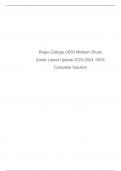 Regis College NU650 Midterm Study Guide Latest Update 2023-2024 100% Complete Solution