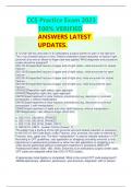 CCS Practice Exam 2023 100% VERIFIED ANSWERS LATEST UPDATES