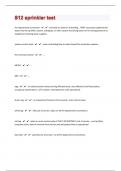 S12 sprinkler test 68 Exam Questions and Answers |Download To Score A+|2024