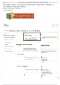 Focused Exam: Community-Acquired Pneumonia Results | Completed Shadow Health