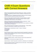 CAIB 4 Exam Questions with Correct Answers