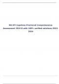 RN ATI Capstone Proctored Comprehensive Assessment 2019 B with 100% verified solutions-2023-2024