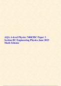 AQA A-level Physics 7408/1/2/3A/3BC Paper 1,2,3A & 3BC  June 2023  with Mark Schemes