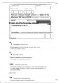 EDEXCEL GCSE JUNE 2023 DESIGN AND TECHNOLOGY 1DTO QUESTION PAPER 1A