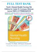 Test Bank - Neeb's Mental Health Nursing 5th Edition by Linda M. Gorman; Robynn Anwar