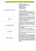 Basic Dysrhythmias Part I & II Questions & Answers 2023-2024 A+