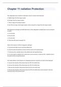 Chapter 11 radiation Protection exam with correct answers