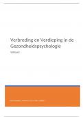 Verbreding en Verdieping Gezondheidspsychologie verslag