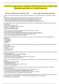 VATI PN Comprehensive Predictor 2020 Form B Green Light Exam Questions and Answers (Verified Answers)