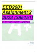 EED2601 Assignment 2 2023 (385151) QUESTIONS WITH ANSWERS