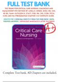 Test Bank For Critical Care Nursing: Diagnosis and Management 8th Edition by Linda D. Urden