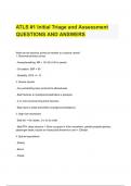 ATLS #1 Initial Triage and Assessment QUESTIONS AND ANSWERS 