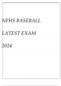 NFHS BASEBALL(TACTICAL) LATEST EXAM WITH EXPLANATIONS 202