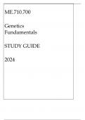 ME.710.700 GENETICS FUNDAMENTALS STUDY GUIDE 2024.