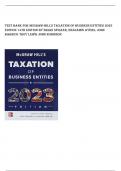 Test Bank for McGraw-Hill's Taxation of Business Entities 2023  Edition 14th Edition by Brian Spilker, Benjamin Ayers, John  Barrick Troy Lewis John Robinson