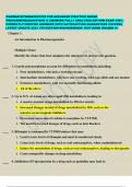 PHARMACOTHERAPEUTICS FOR ADVANCED PRACTICE NURSE PRESCRIBERS,QUESTIONS & ANSWERS FULLY ANALYSED EDITION EXAM 100% CORRECTLY/VERIFIED ANSWERS WITH SATISFACTION GUARANTEED SUCCESS LATEST UPDATE 2023 5TH EDITION WOO ROBINSON TEST BANK GRADED A+