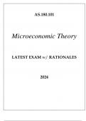 AS.180.101 MICROECONOMIC THEORY STUDY GUIDE 2024.