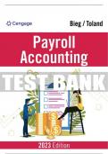 Test Bank For Payroll Accounting 2023 - 33rd - 2023 All Chapters - 9780357722275