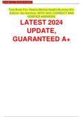 Test-Bank-For- Neebs-Mental-Health- Nursing-5th-Edition- By-Gorman. WITH 100% CORRECT AND VERIFIED ANSWERS.  LATEST 2024 UPDATE, GUARANTEED A+