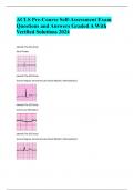 ACLS Pre-Course Self-Assessment Exam Questions and Answers Graded A With Verified Solutions 2024 