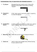 WOODWORKING TOOL ID QUESTIONS AND ANSWERS EXAM #10