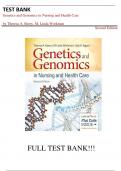 Test Bank For the Genetics and Genomics in Nursing and Health Care 2nd Edition by Theresa A Beery, M Linda Workman, Julia A Eggert||ISBN NO:13,978-0803660830||All Chapters||Complete Guide A+