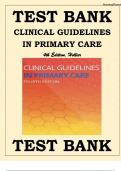 Test Bank For Clinical Guidelines in Primary Care, 4th Edition by FAANP Amelie Hollier, DNP, FNP-BC 9781892418272 Chapter 1-19 Complete Guide.