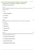 NR 360 INFORMATION SYSTEMS IN HEALTHCARE  TEST 1 QUESTIONS WITH CORRECT ANSWERS 