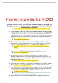 HESI Exit Exam Test Bank 1