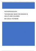       PATHOPHYSIOLOGY THE BIOLOGIC BASIS FOR DISEASE IN  ADULTS AND CHILDREN 8th Edition TESTBANK Chapter 01: Cellular Biology MULTIPLE CHOICE 1. Which statement best describes the cellular function of metabolic absorption? a. Cells can produce proteins. 