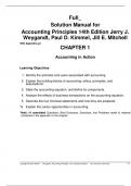 Solution Manual For Accounting Principles 14th Edition by Jerry J. Weygandt, Paul D. Kimmel||ISBN NO:10, 1119707110 ||ISBN NO:13,978-1119707110||All Chapters||Complete Guide A+