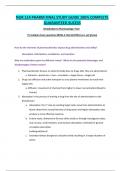 NUR 114 PHARM FINAL STUDY GUIDE LATEST 2023 100% COMPLETE GUARANTEED SUCCESS