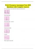 PALS Precourse Assessment Test, 2025 Questions with Complete Answers