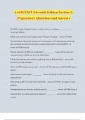 AAOS EMT Eleventh Edition Section 1:  Preparatory Questions and Answers