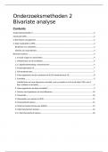 Samenvatting Onderzoeksmethoden 2 Bivariate analyse