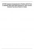 ATI RN Capstone Comprehensive Predictor 2019 Form C (Updated 2024) With NGN Questions & 100% Correct Answers/Top Score Exam/A+ Grade