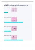 ACLS Pre-Course Self-Assessment (Already Verified Questions and Answers)