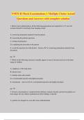 NMTCB radiation safety exam with complete solution 'White 1 package - Answer ️️ -Surface <0.5 mr/hr. 1 meter = bkg Yellow II - Answer ️️ -Surface < 50 mr/hr 1 meter = 1 mr/hr Yellow III - Answer ️️ -Surface < 200 1 meter = 10 mr/hr Type A 