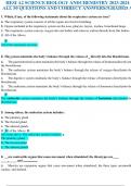 HESI A2 SCIENCE BIOLOGY ANDCHEMISTRY 2023-2024 ALL 50 QUESTIONS AND CORRECT ANSWERS//GRADED A  1. Which, if any, of the following statements about the respiratory system are true? 