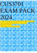 CUS3701 EXAM PACK 2024 