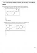 Test Bank Organic Chemistry, Structure and Function 8th Edition by Peter Vollhardt
