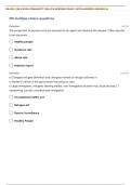 NR 436 RN COMMUNITY HEALTH NURSING EXAM 1A WITH ANSWERS