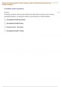 NR 436 RN COMMUNITY HEALTH NURSING LEVELS OF PREVENTION QUESTIONS WITH ANSWERS