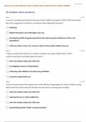 NR 436 RN COMMUNITY HEALTH NURSING TRIAL EXAM 1 QUESTIONS WITH CORRECT ANSWERS