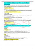 Exam MN 568 Midterm complete solution latest study guide 1. A patient is 66 inches in height, weighing 200 pounds, and newly diagnosed with type 2 diabetes mellitus (DM). Her fasting plasma glucose level is 215 mg/dL. What is the best initial treatment? a