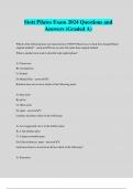 Stott Pilates Exam 2024 Questions and Answers (Graded A)