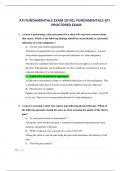 ATI FUNDAMENTALS EXAM 2019C/ FUNDAMENTALS ATI PROCTORED EXAM 1. A nurse is performing a skin assessment for a client who expresses concern about skin cancer. Which of the following findings should the nurse identify as a potential indication of a skin mal