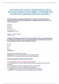 ASP ASSOCIATE SAFETY PROFESSIONAL REAL EXAM QUESTIONS AND CORRECT ANSWERS AND RATIONALES 2022-2024|ALREADY GRADED A The battery pack of a pocket calculator has a voltage of 3.0V and delivers a current of 0.17mA. How much charge flows through through the c