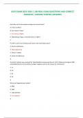 ASCP EXAM 2023-2024 | 100 REAL EXAM QUESTIONS AND CORRECT ANSWERS / AGRADE VERIFIED ANSWERS How does oral contraceptive change iron stores levels? A. It has no effect B. Iron stores is lower C. Iron stores is higher D. Depending on age, it could be lower 