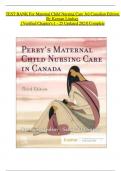 TEST BANK For Maternal Child Nursing Care 3rd Canadian Edition By Keenan Lindsay | Verified Chapter's 1 - 25 Updated 2023| Complete